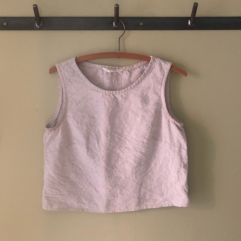ES Petra crop in flax midweight linen